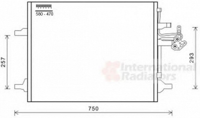 VAN WEZEL 59005166 -  Конденсатор, кондиционер